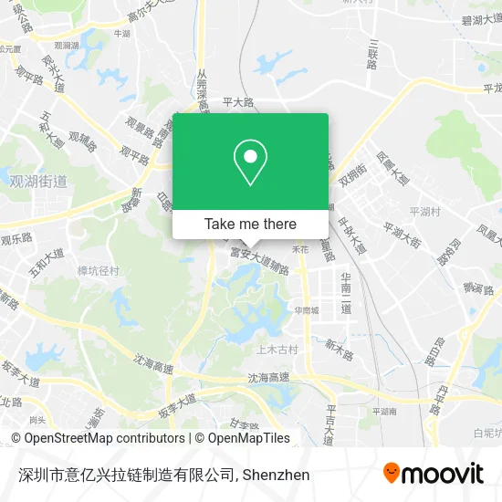 深圳市意亿兴拉链制造有限公司 map