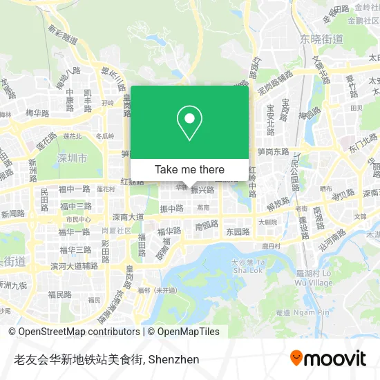 老友会华新地铁站美食街 map