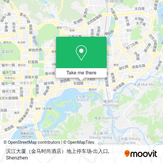 滨江大厦（金马时尚酒店）地上停车场-出入口 map