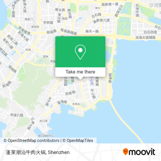 蓬莱潮汕牛肉火锅 map