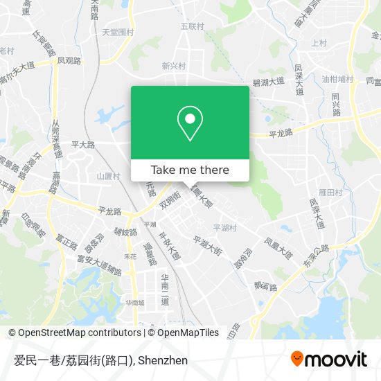 爱民一巷/荔园街(路口) map