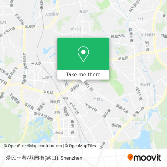 爱民一巷/荔园街(路口) map