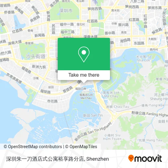 深圳朱一刀酒店式公寓裕享路分店 map