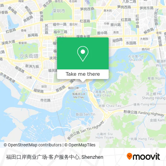 福田口岸商业广场-客户服务中心 map