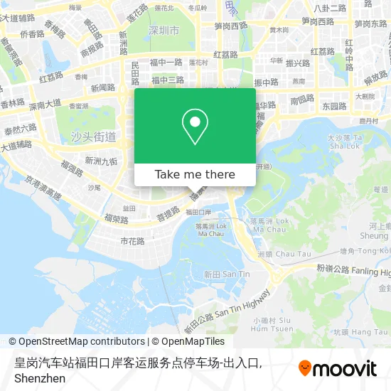 皇岗汽车站福田口岸客运服务点停车场-出入口 map