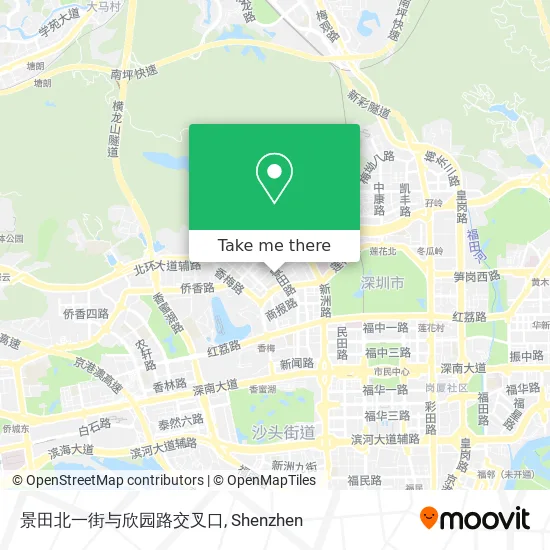 景田北一街与欣园路交叉口 map