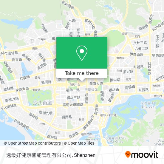 选最好健康智能管理有限公司 map