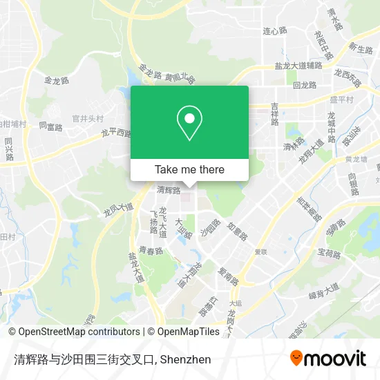 清辉路与沙田围三街交叉口 map