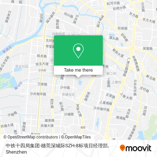 中铁十四局集团-穗莞深城际SZH-8标项目经理部 map