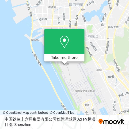 中国铁建十六局集团有限公司穗莞深城际SZH-9标项目部 map