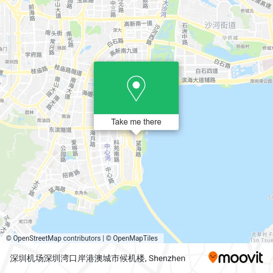 深圳机场深圳湾口岸港澳城市候机楼 map