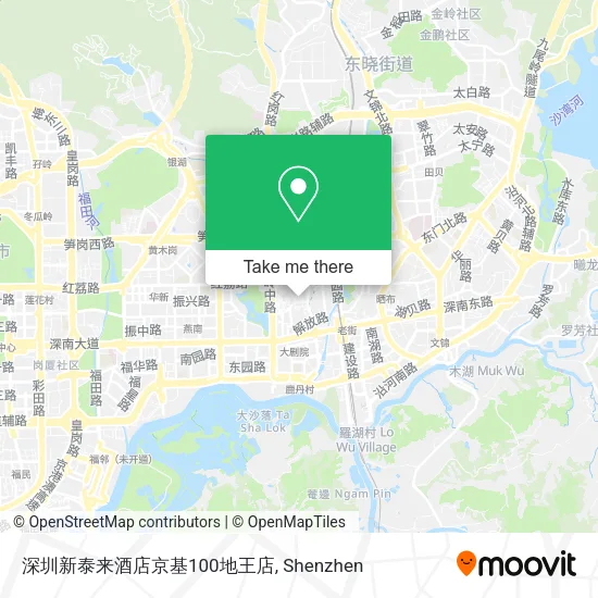 深圳新泰来酒店京基100地王店 map