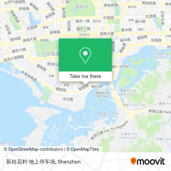 新桂花村-地上停车场 map