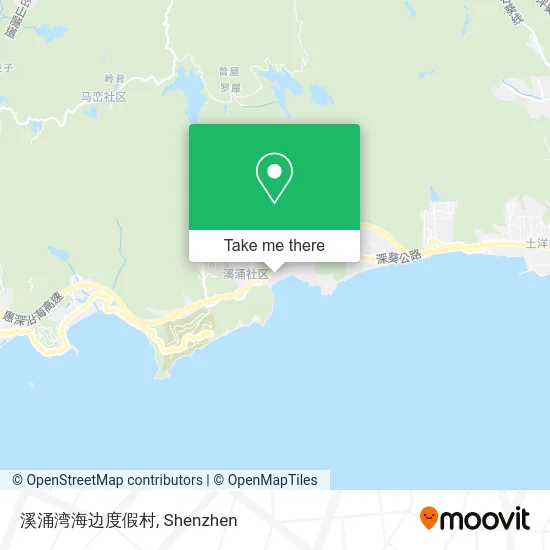 溪涌湾海边度假村 map