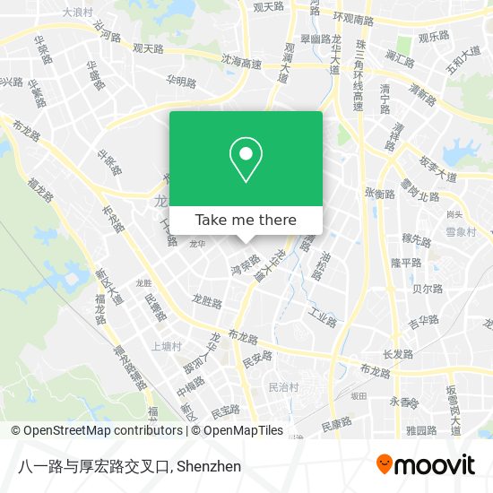 八一路与厚宏路交叉口 map