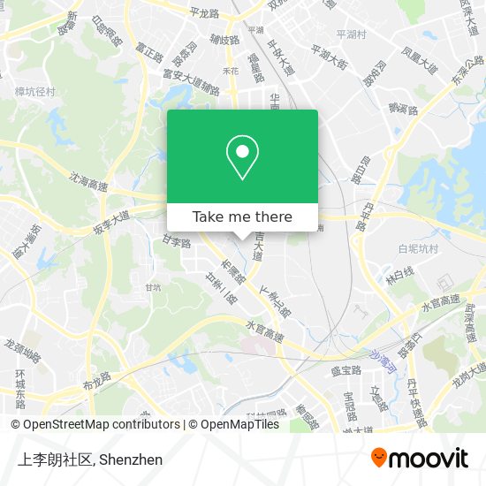 上李朗社区 map