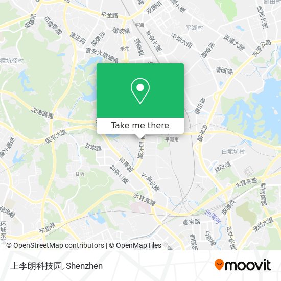 上李朗科技园 map