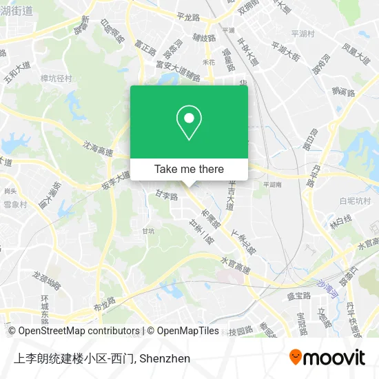 上李朗统建楼小区-西门 map