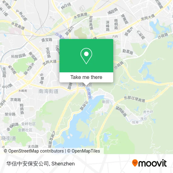 华信中安保安公司 map