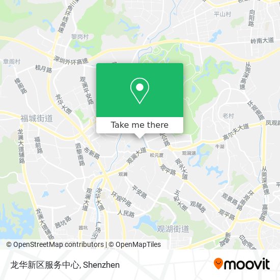 龙华新区服务中心 map
