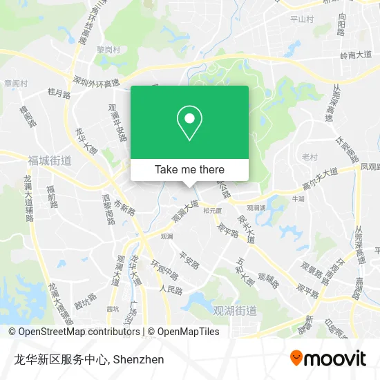 龙华新区服务中心 map