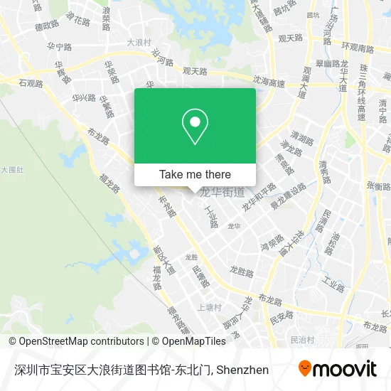 深圳市宝安区大浪街道图书馆-东北门 map