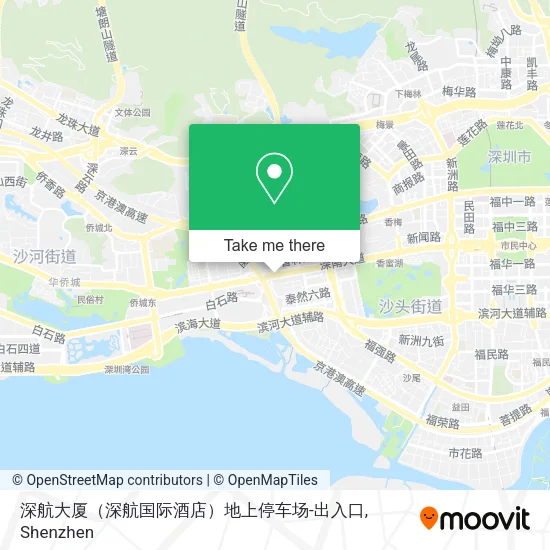 深航大厦（深航国际酒店）地上停车场-出入口 map