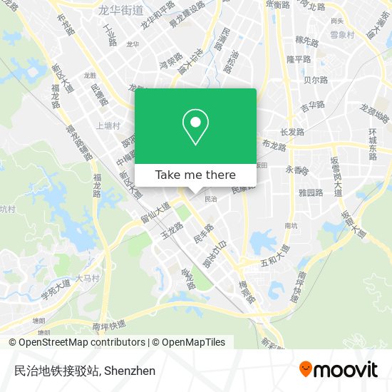 民治地铁接驳站 map