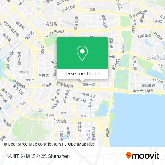 深圳T 酒店式公寓 map