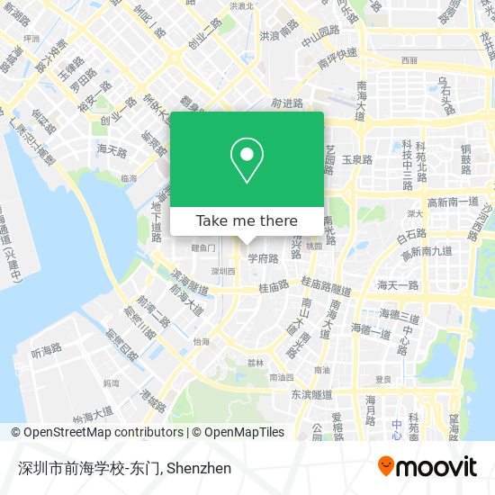 深圳市前海学校-东门 map