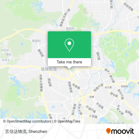 言信达物流 map