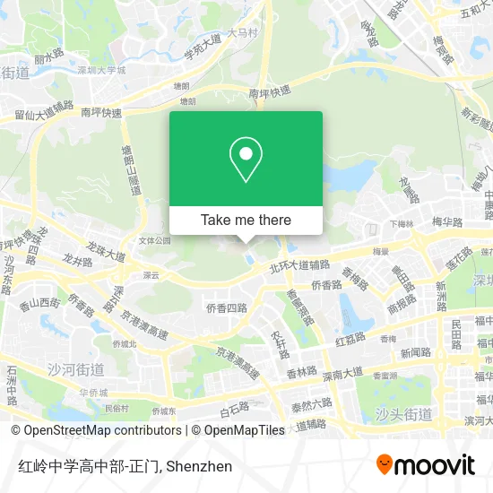 红岭中学高中部-正门 map