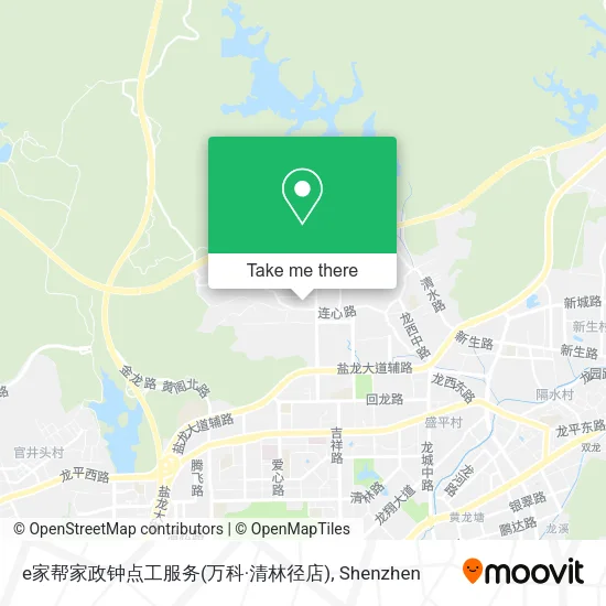 e家帮家政钟点工服务(万科·清林径店) map
