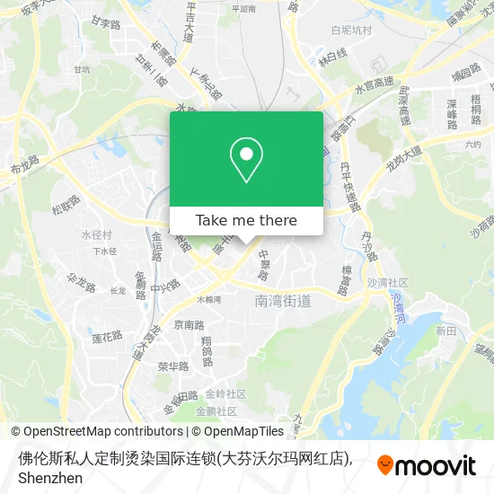佛伦斯私人定制烫染国际连锁(大芬沃尔玛网红店) map