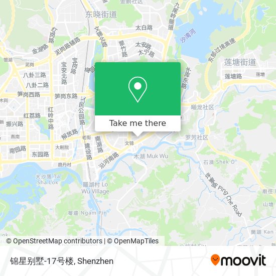 锦星别墅-17号楼 map