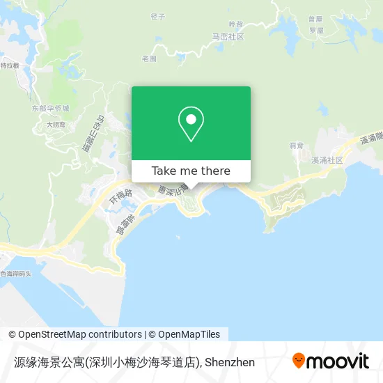 源缘海景公寓(深圳小梅沙海琴道店) map