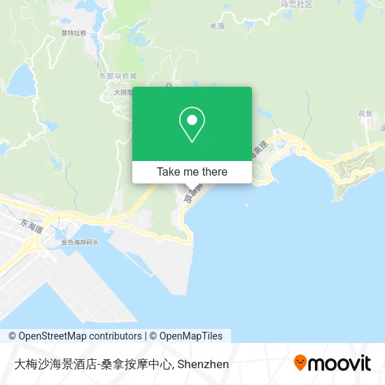 大梅沙海景酒店-桑拿按摩中心 map