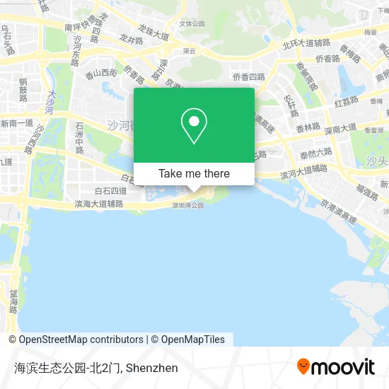 海滨生态公园-北2门 map