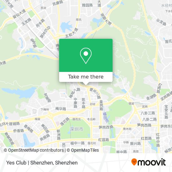Yes Club | Shenzhen map