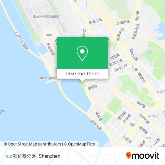 西湾滨海公园 map