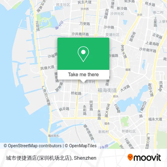 城市便捷酒店(深圳机场北店) map