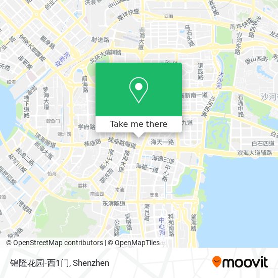 锦隆花园-西1门 map