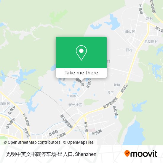 光明中英文书院停车场-出入口 map