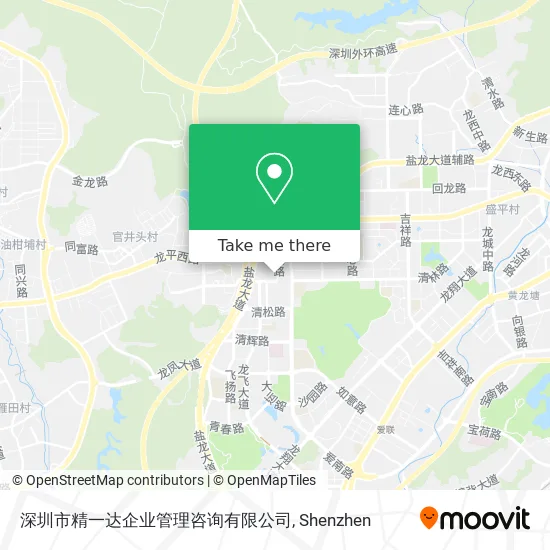 深圳市精一达企业管理咨询有限公司 map