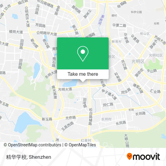 精华学校 map
