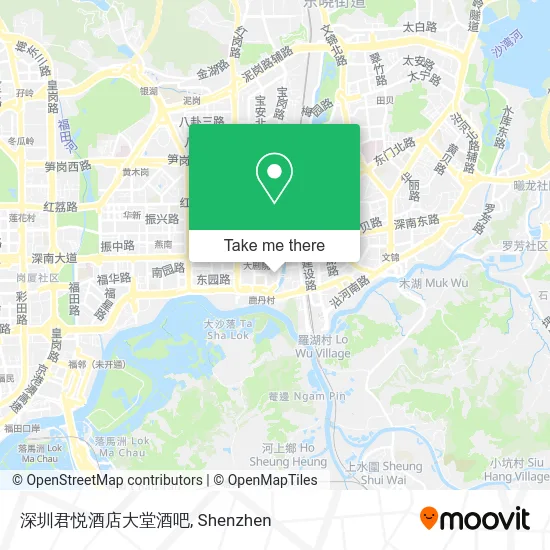 深圳君悦酒店大堂酒吧 map