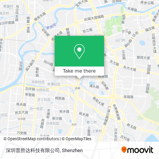 深圳普胜达科技有限公司 map