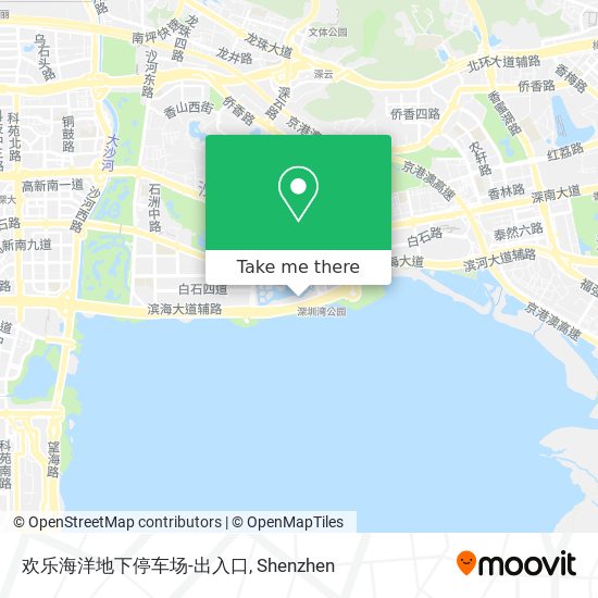 欢乐海洋地下停车场-出入口 map