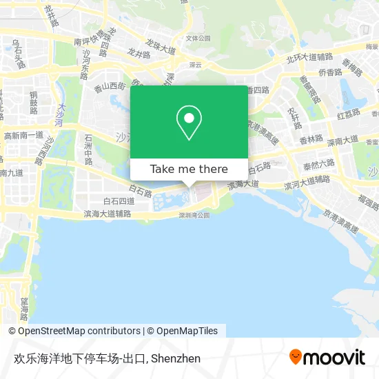 欢乐海洋地下停车场-出口 map