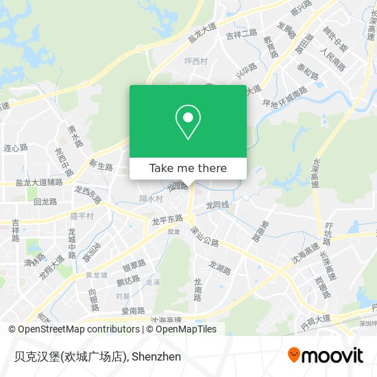 贝克汉堡(欢城广场店) map
